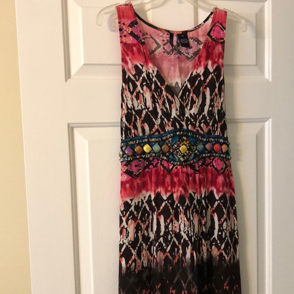 New Directions Colorful Maxi Dress